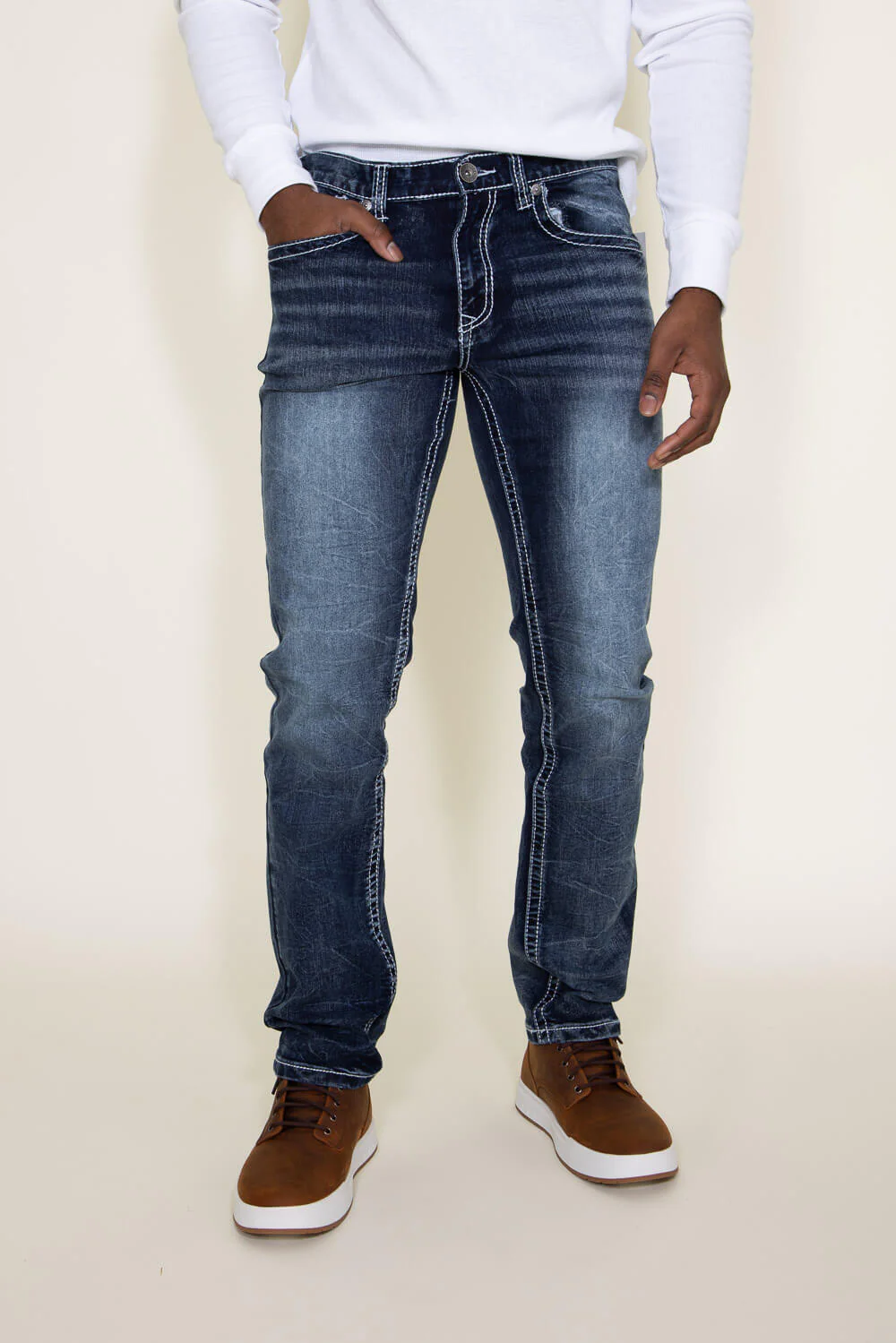 True Luck Baker Straight Jeans for Men | TL19350401 - Image 3