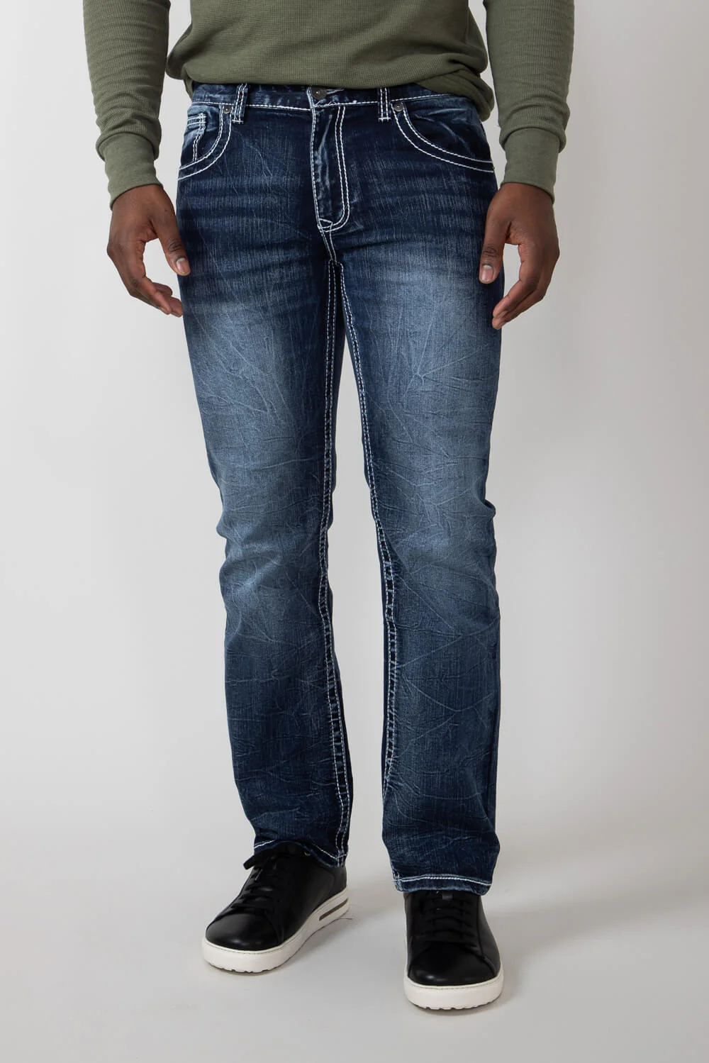 True Luck Blake Bootcut Stretch Jeans for Men | TL16350002 - Image 2