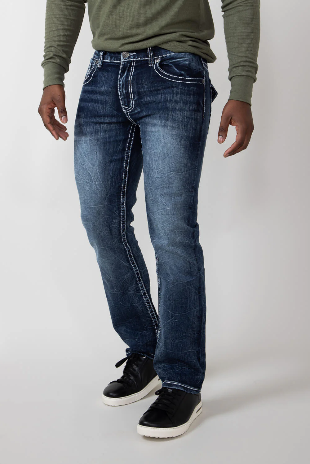 True Luck Blake Bootcut Stretch Jeans for Men | TL16350002 - Image 3