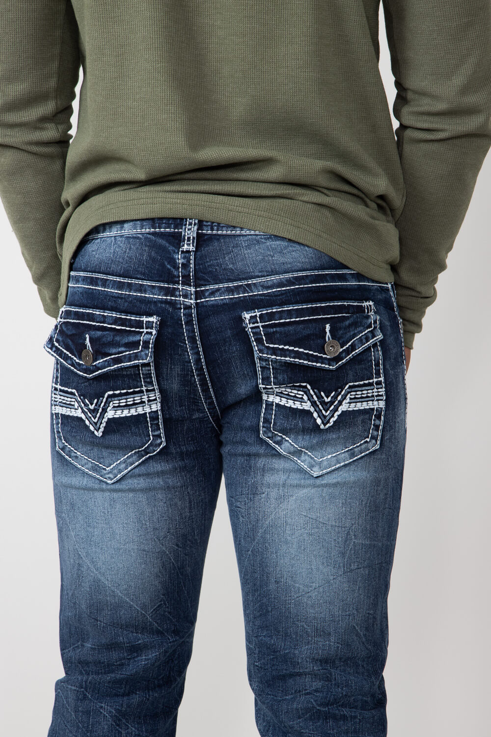 True Luck Blake Bootcut Stretch Jeans for Men | TL16350002 - Image 4