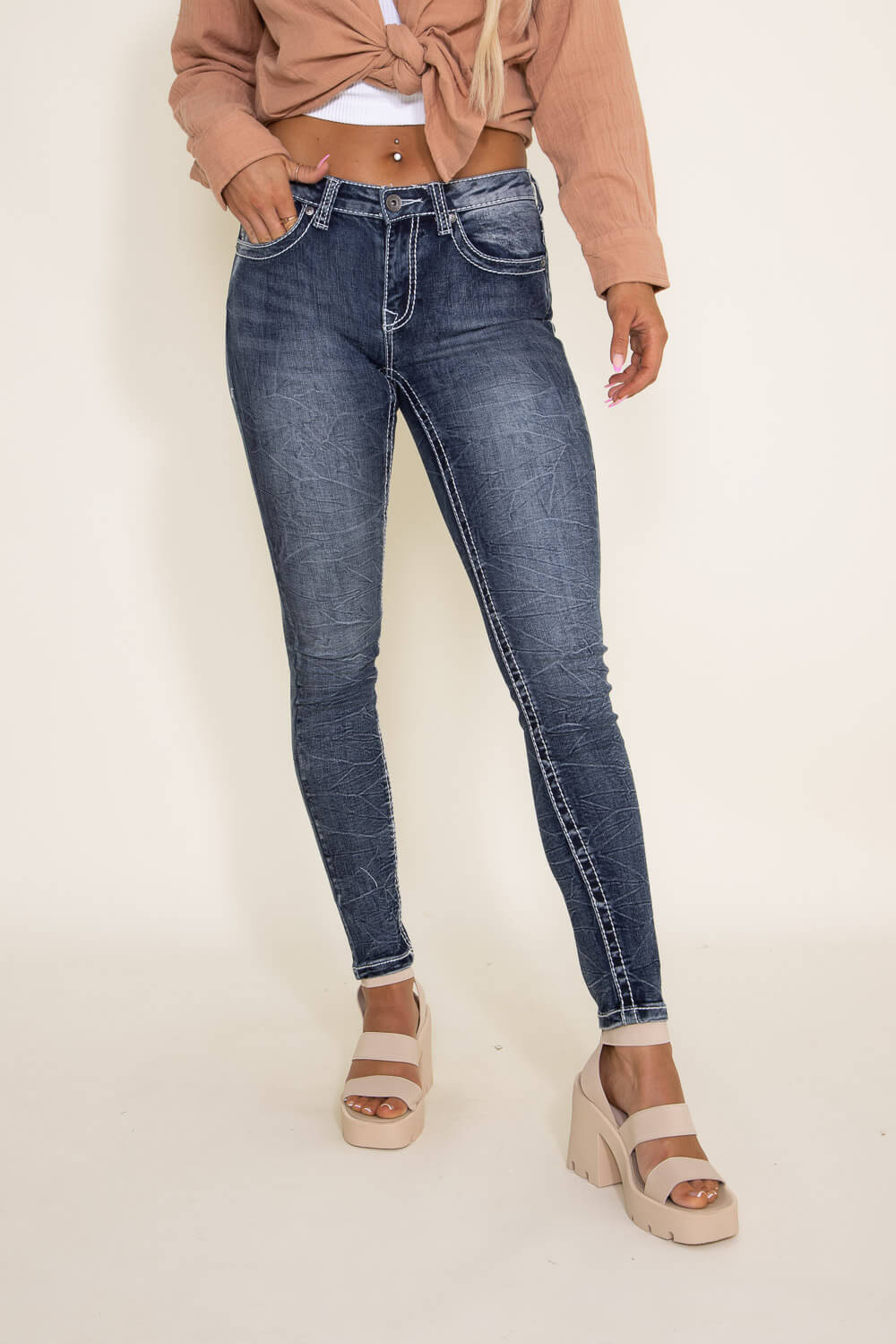 True Luck Blake Skinny Jeans for Women | TL20200408 - Image 4