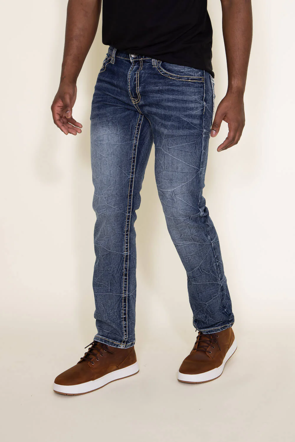 True Luck Jefferson Straight Jeans for Men | TL18350006 - Image 4