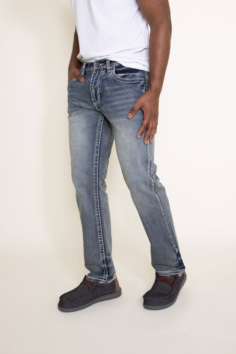 True Luck Kyle Straight Jeans for Men | TL21010407 - Image 4