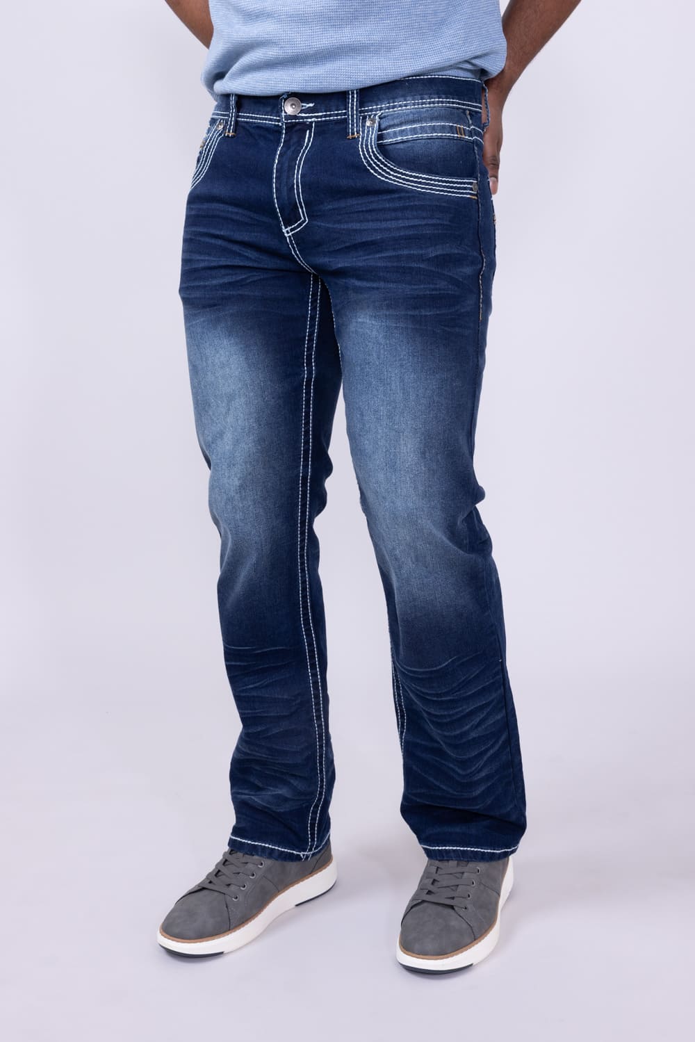 True Luck Livingston Bootcut Stretch Jeans for Men | TL17150055 - Image 4