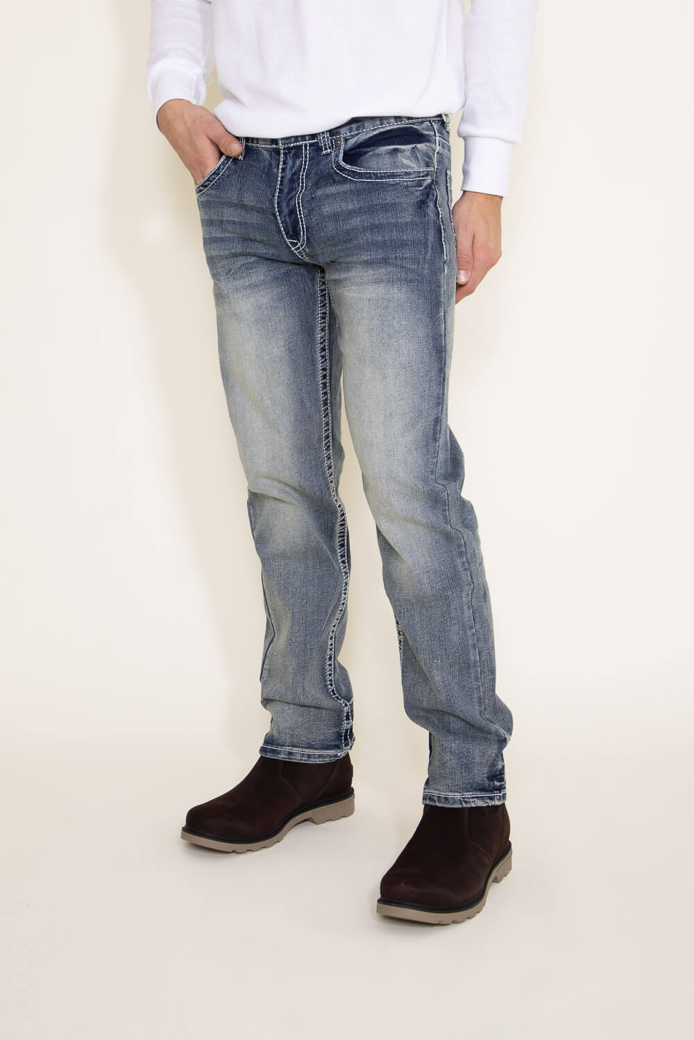 True Luck Melvin Straight Jeans for Men | TL15350136 - Image 3