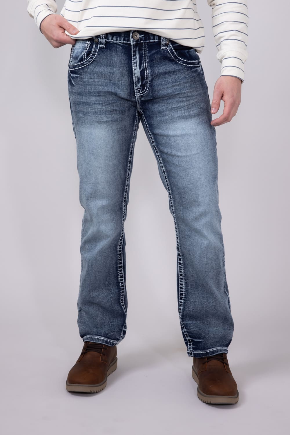 True Luck Peter Bootcut Jeans for Men | TL19356901 - Image 2