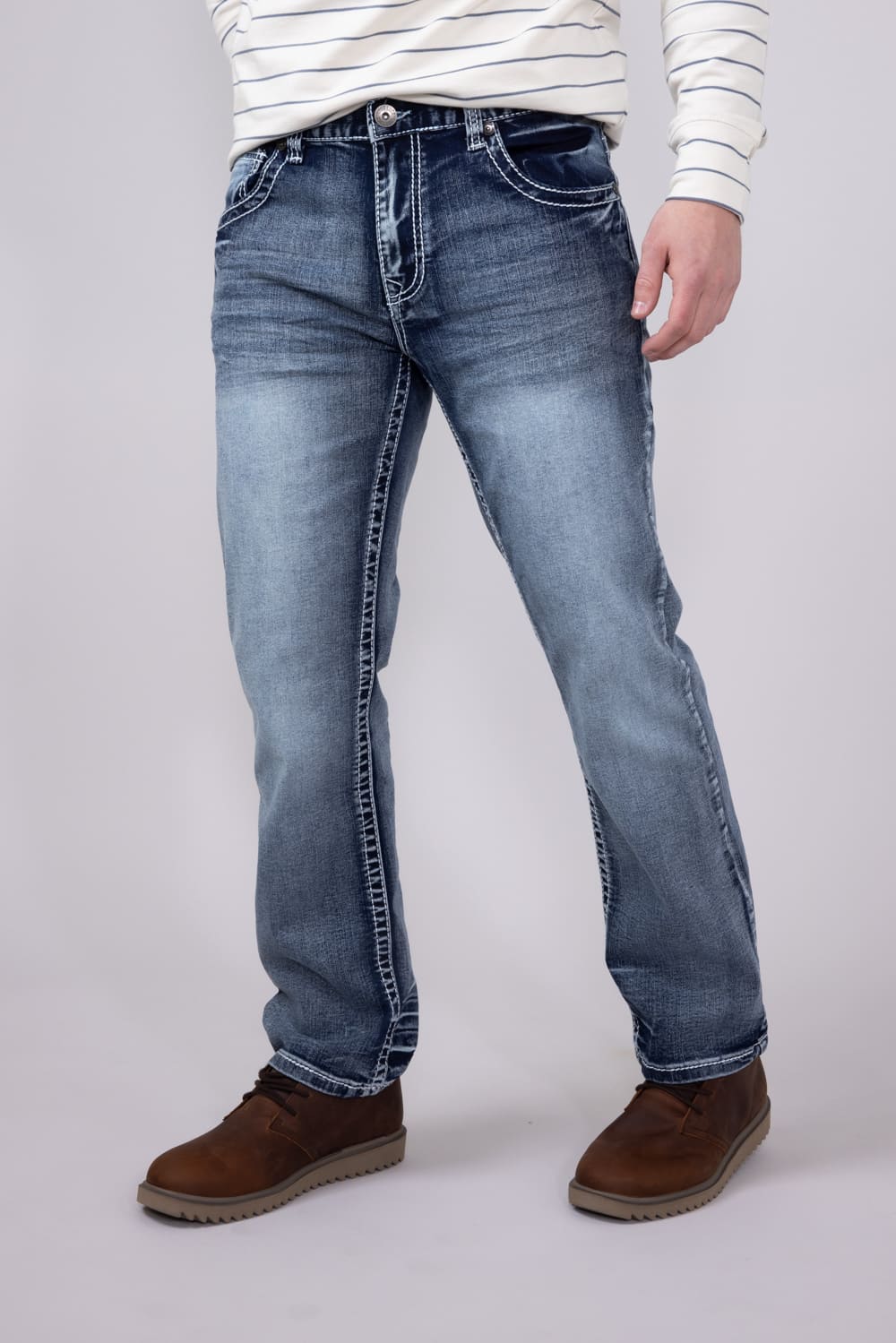 True Luck Peter Bootcut Jeans for Men | TL19356901 - Image 4