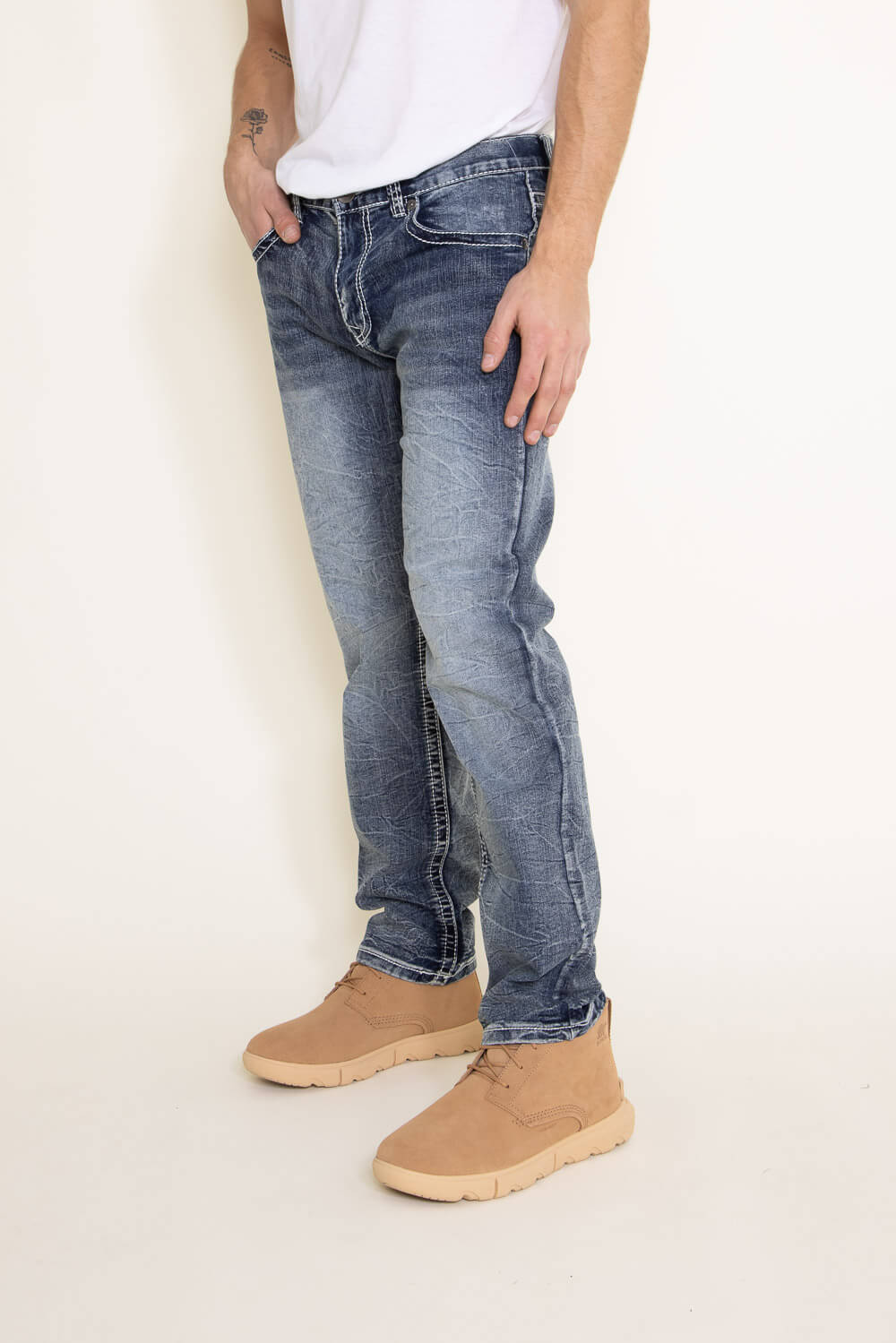 True Luck Vinny Straight Jeans for Men | TL20356611 - Image 3