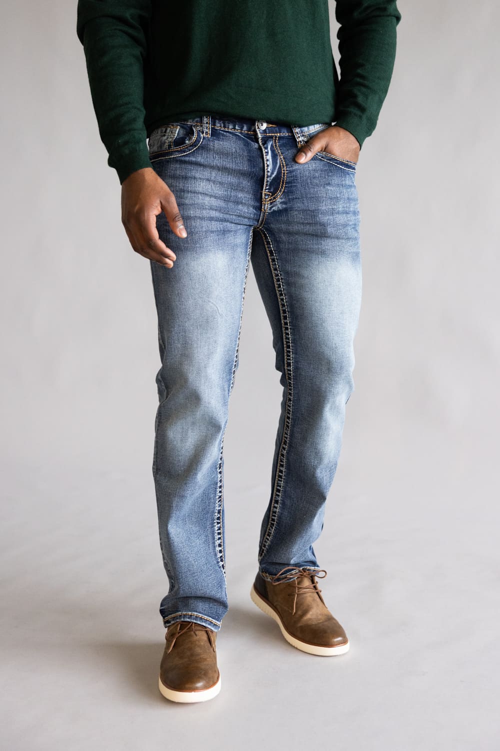 True Luck Lucian Bootcut Jeans for Men  | TL24112604 - Image 4