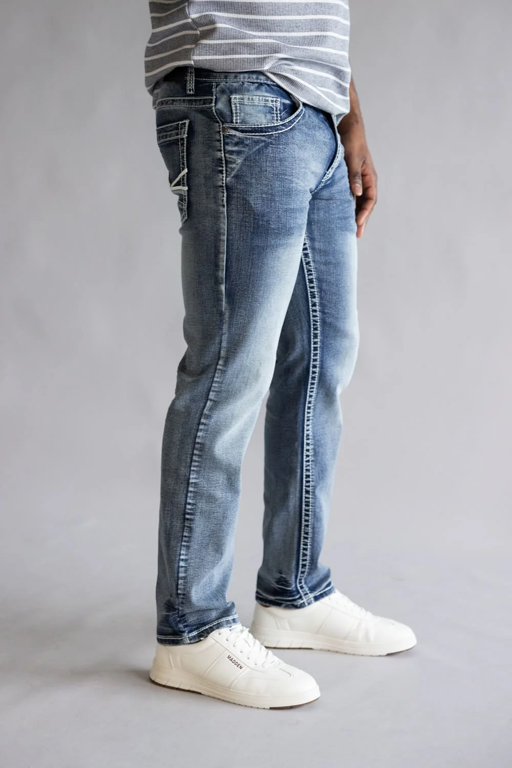 True Luck Nassau Straight Leg Jeans for Men | TL16350037 - Image 4