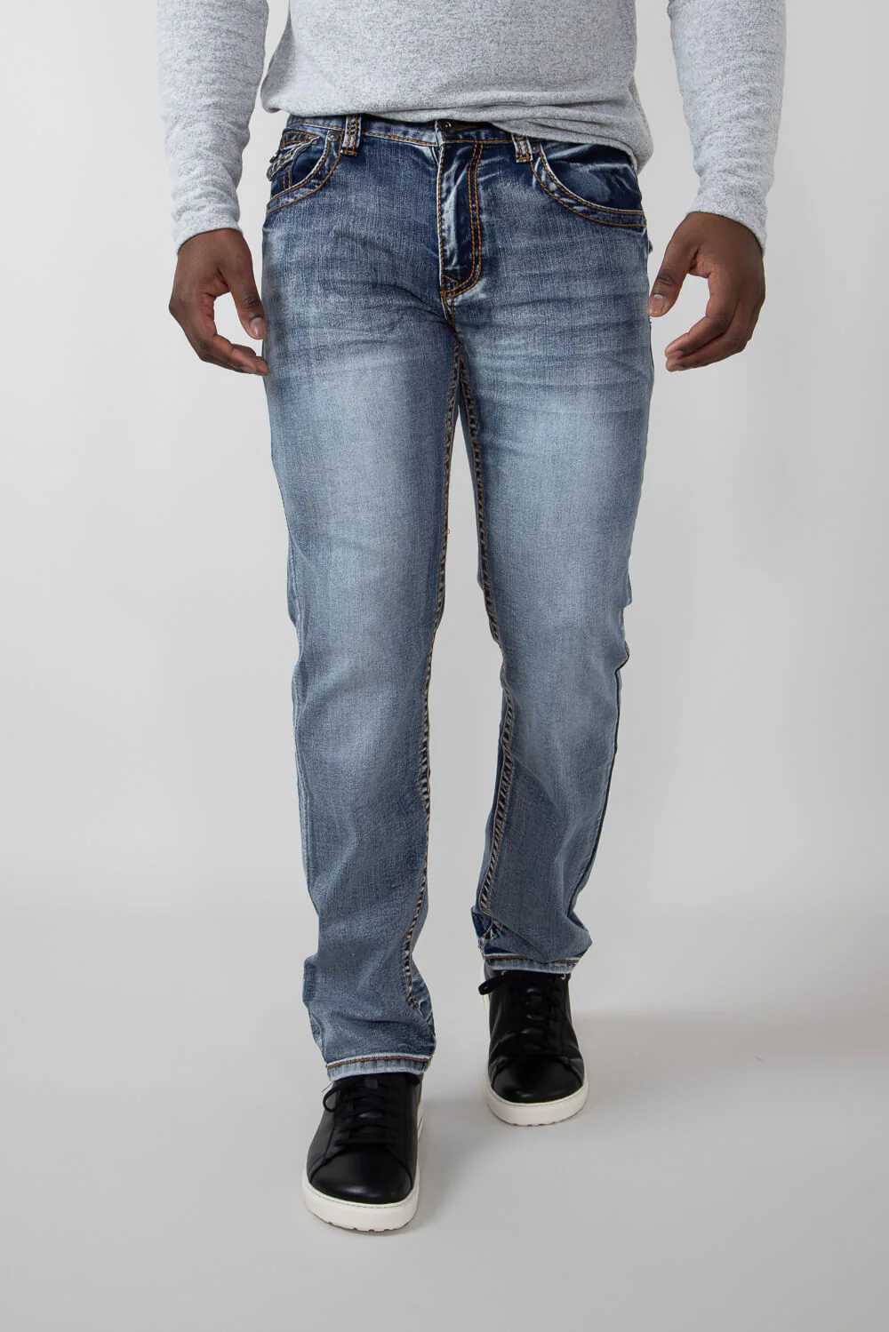 True Luck Waylon Straight Jeans for Men | TL23090603 - Image 2