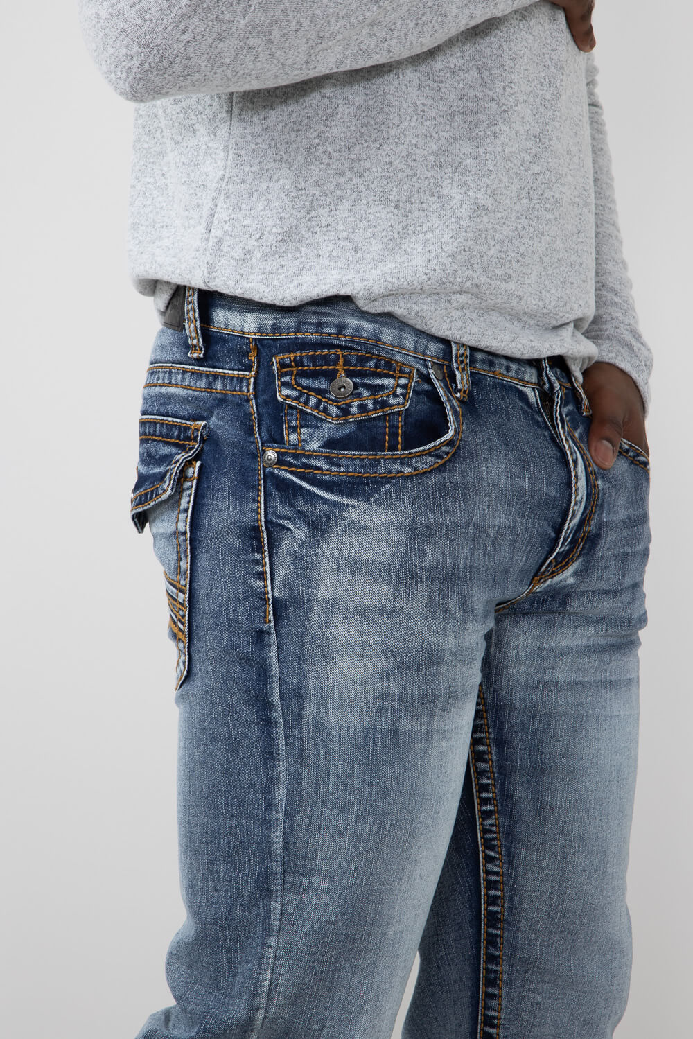 True Luck Waylon Straight Jeans for Men | TL23090603 - Image 3