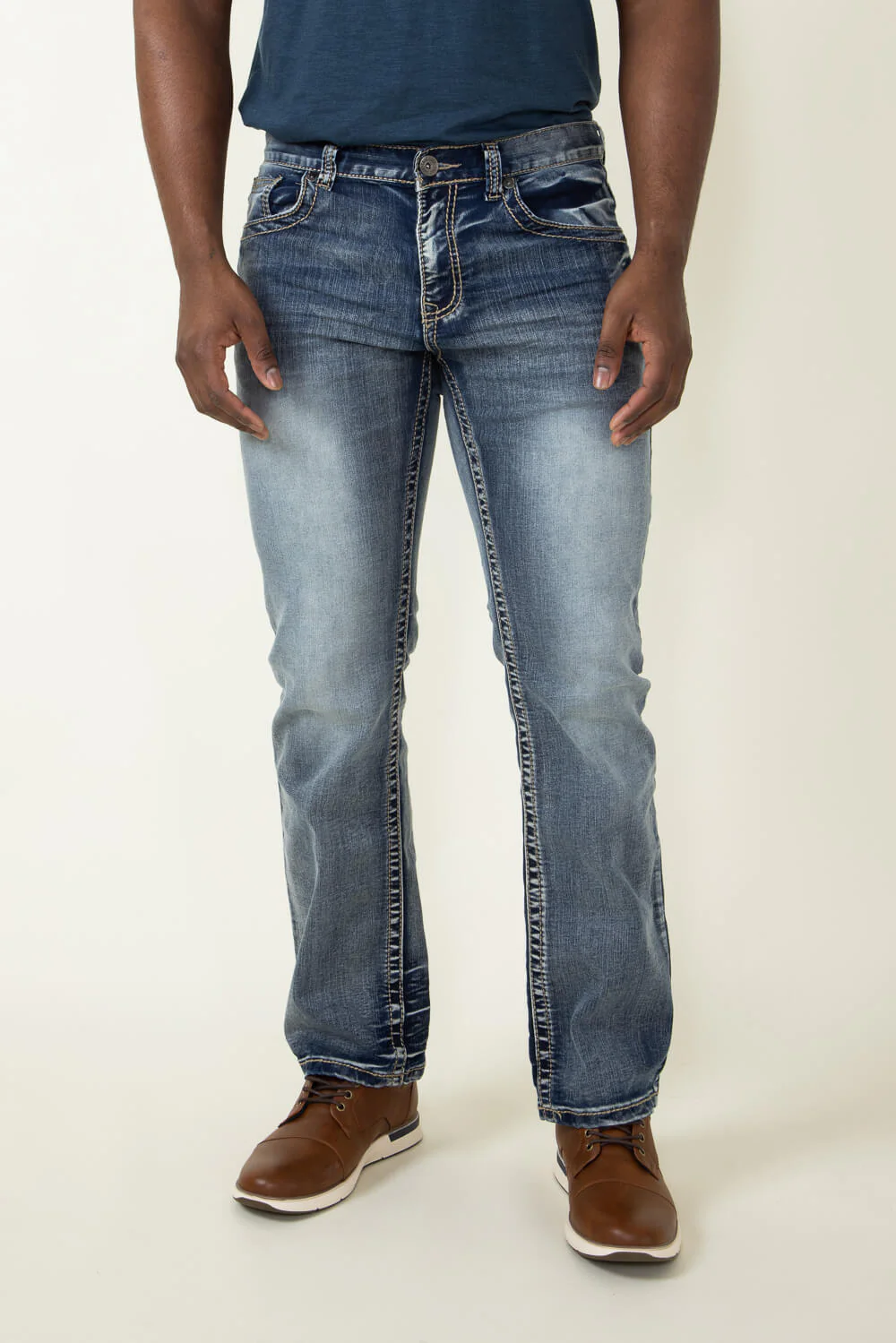 True Luck Wolf Bootcut Jean for Men | TL22031410 - Image 2