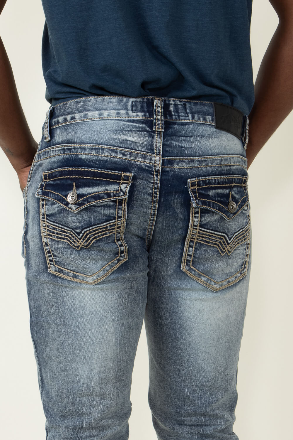True Luck Wolf Bootcut Jean for Men | TL22031410 - Image 3