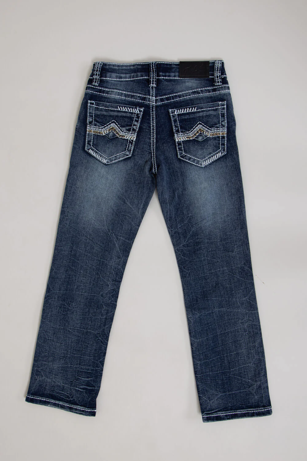 True Luck Youth Baker Straight Jeans for Boys | TL19350401B-GLKB1-DKDENIM - Image 3