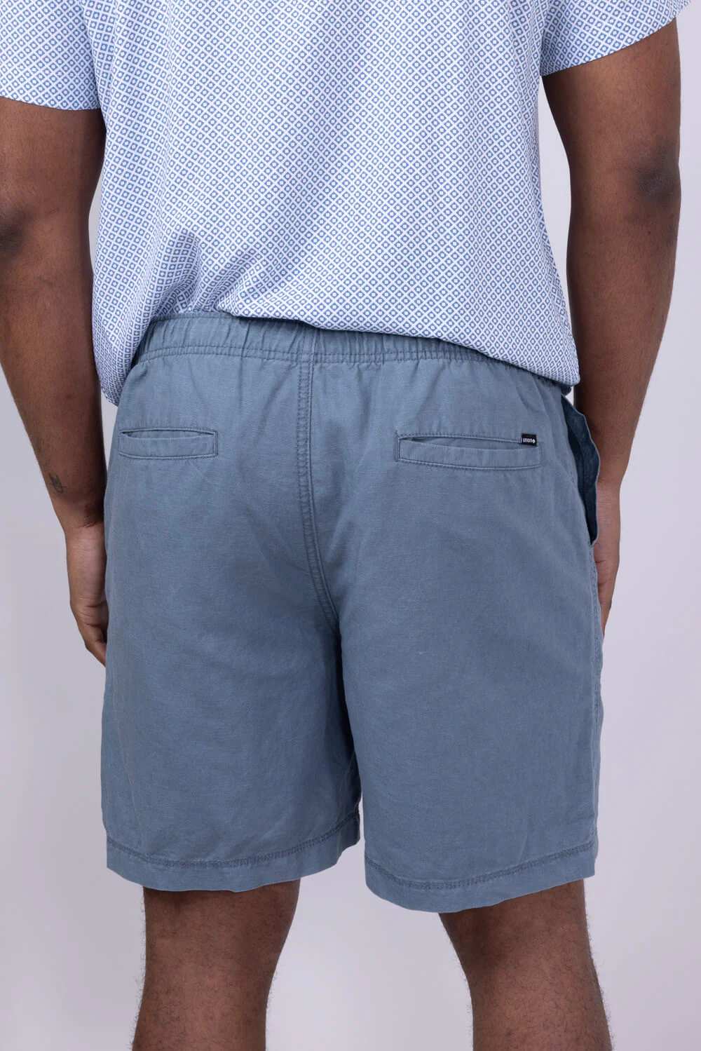 Union Cubano Pull On 7” Shorts for Men in Blue | H181T0M-GRAVITY - Image 2