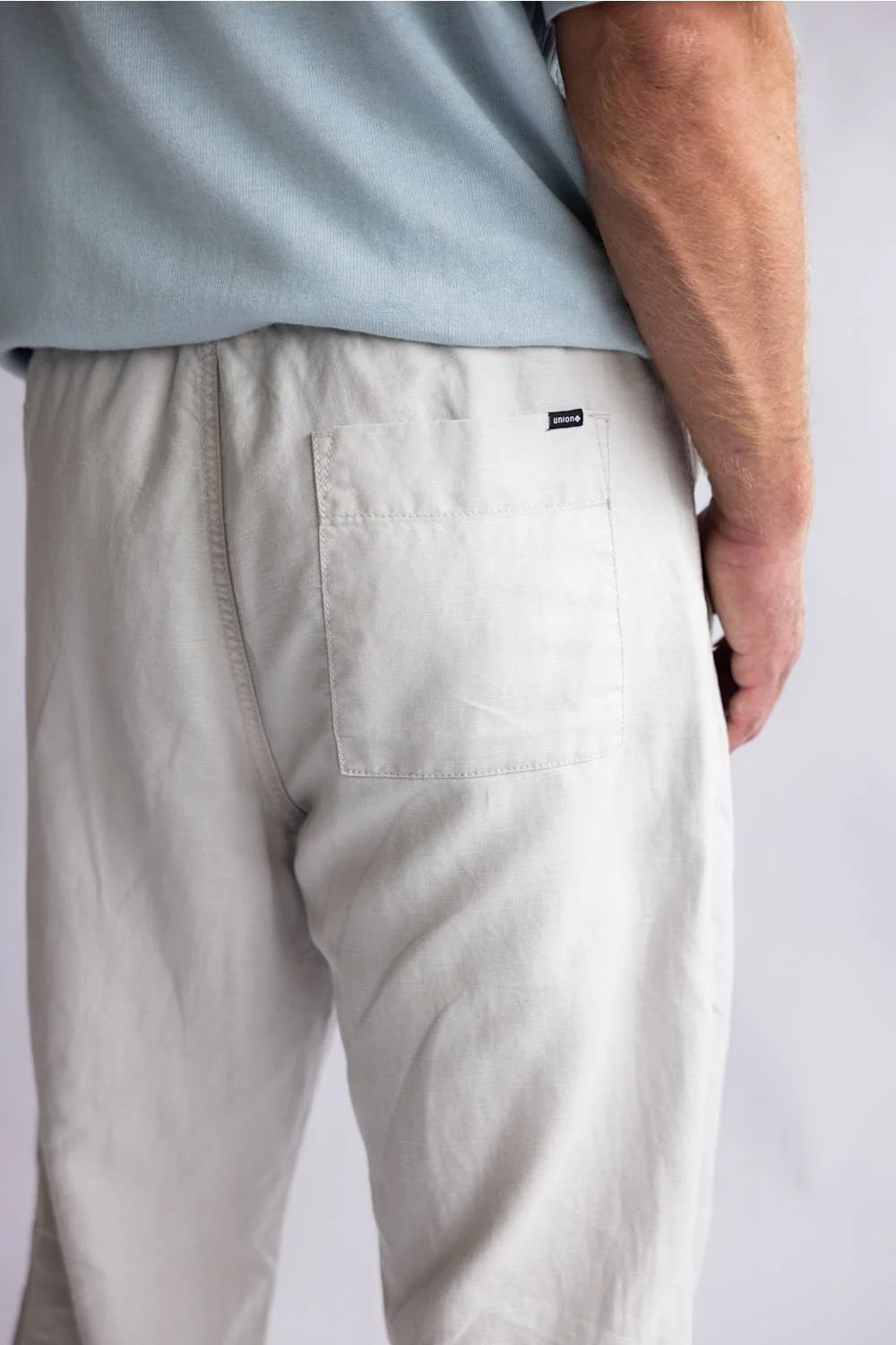 Union Pacifica Linen Pants for Men in Vapor | H151U0M-VAPOR - Image 2
