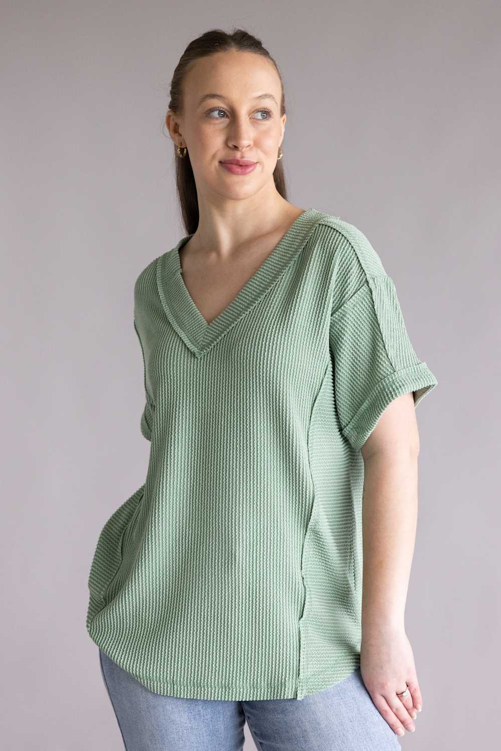 Urban Ribbed Top for Women - Image 2