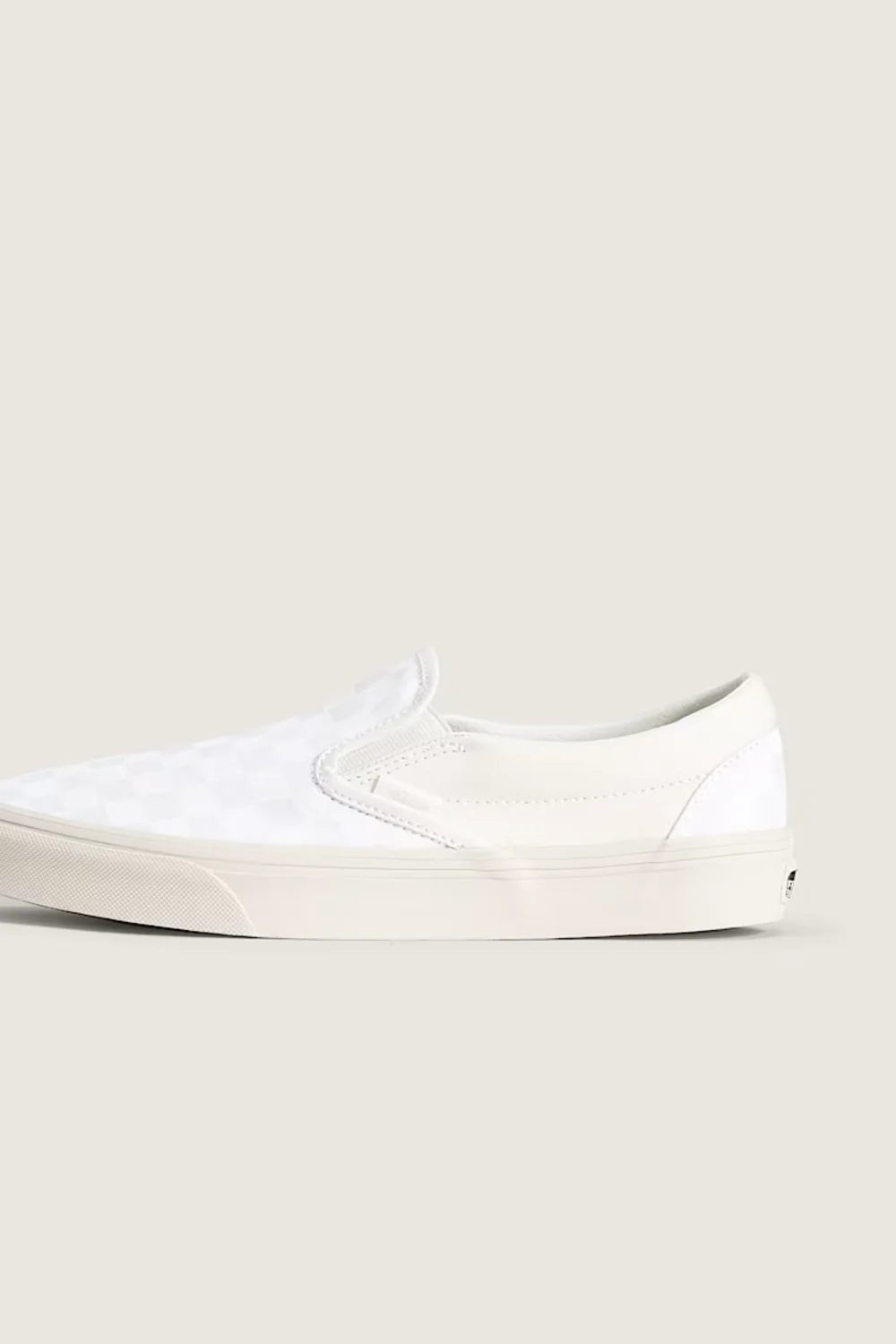 Vans Classic Slip-On Checkboard Shoes for Women in Blanc De Blanc White | VN000DAHJVY1 - Image 3