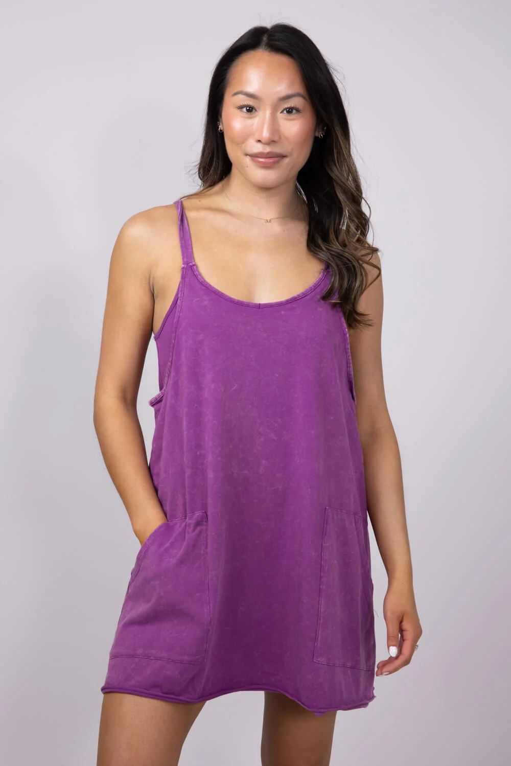 Very J Knit Mini Romper Dress for Women - Image 3