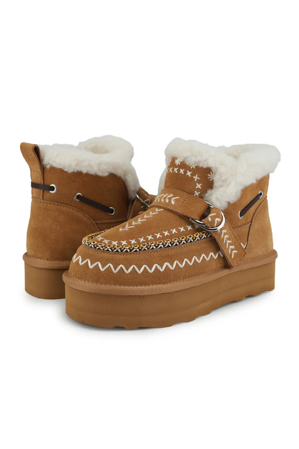 Vintage Havana Grand Booties for Women in Brown | 340 - Image 3