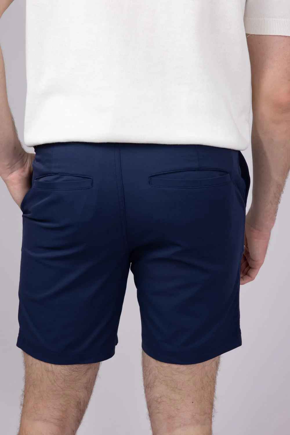 Vintage Summer 6 Performance Flex Shorts for Men in Navy | V46801-NAVY - Image 2