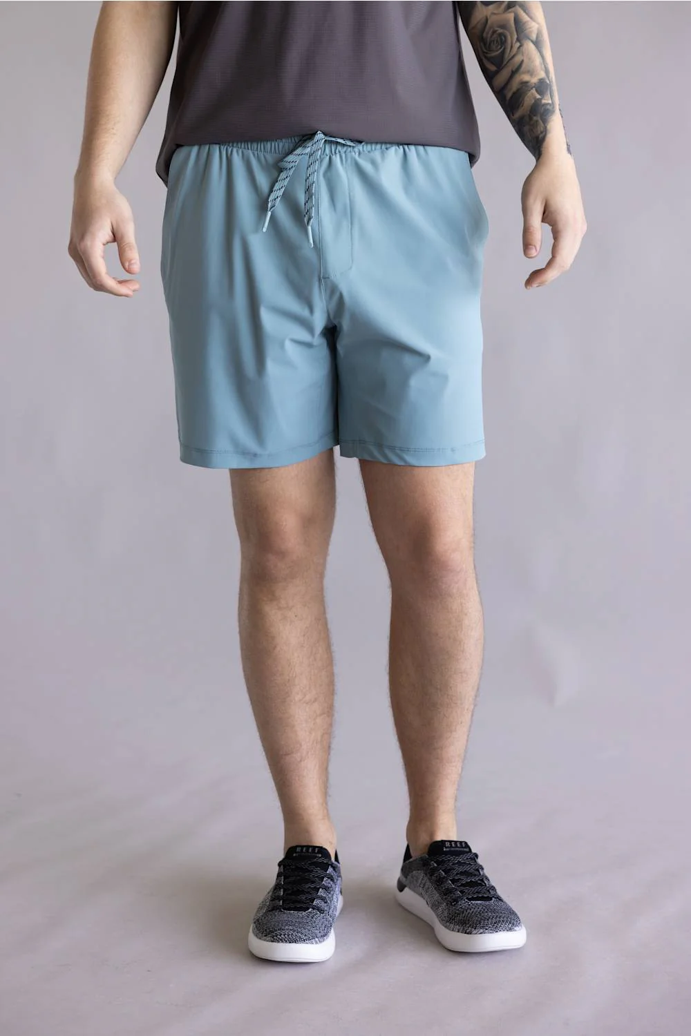 Warp Agility Athletic Shorts for Men in Smoke Blue | HM36892-M03-SMOKE BLUE - Image 4