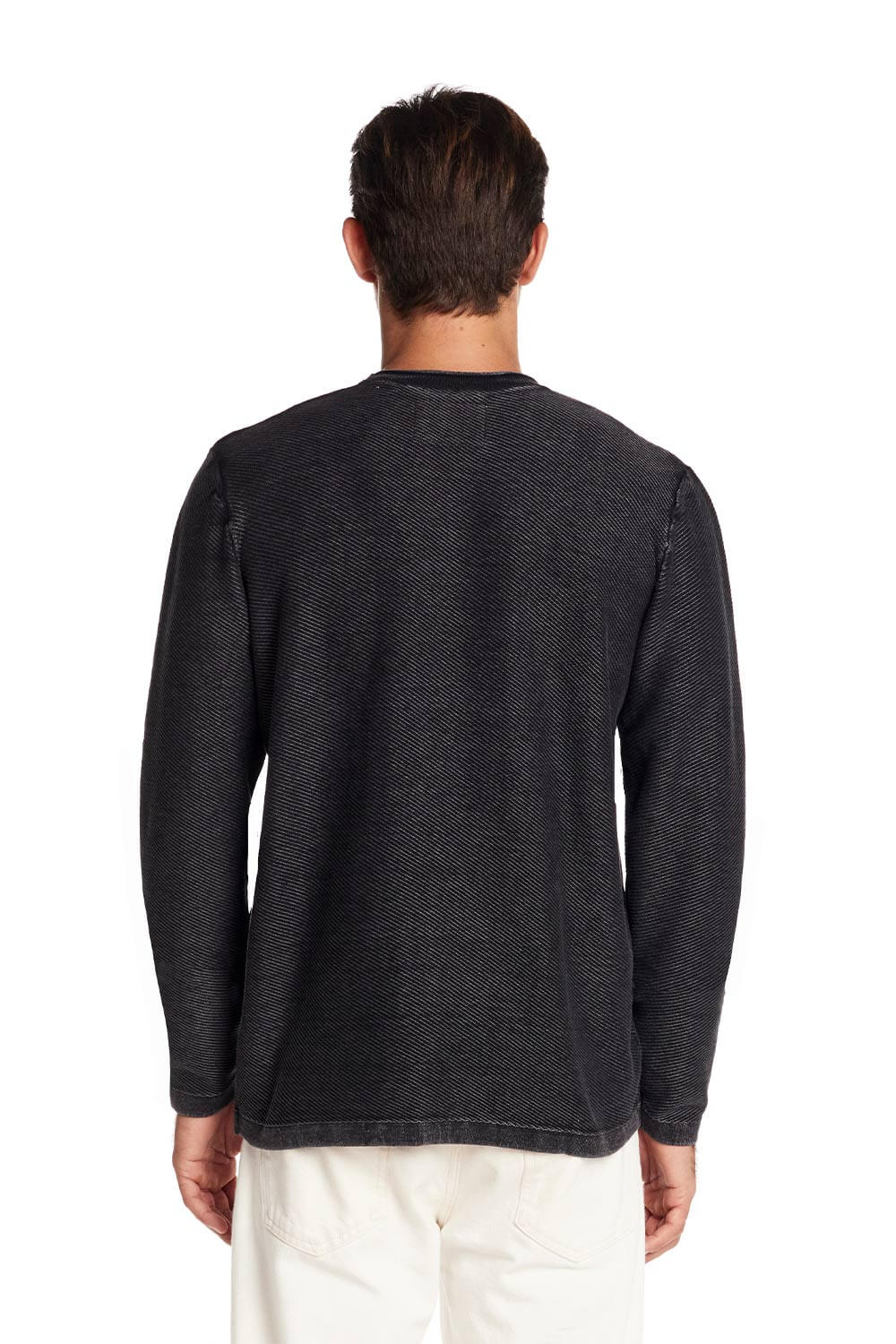 Weatherproof Vintage Twill Stonewash Sweater for Men in Meteorite | F2540488GK-METEORITE - Image 2
