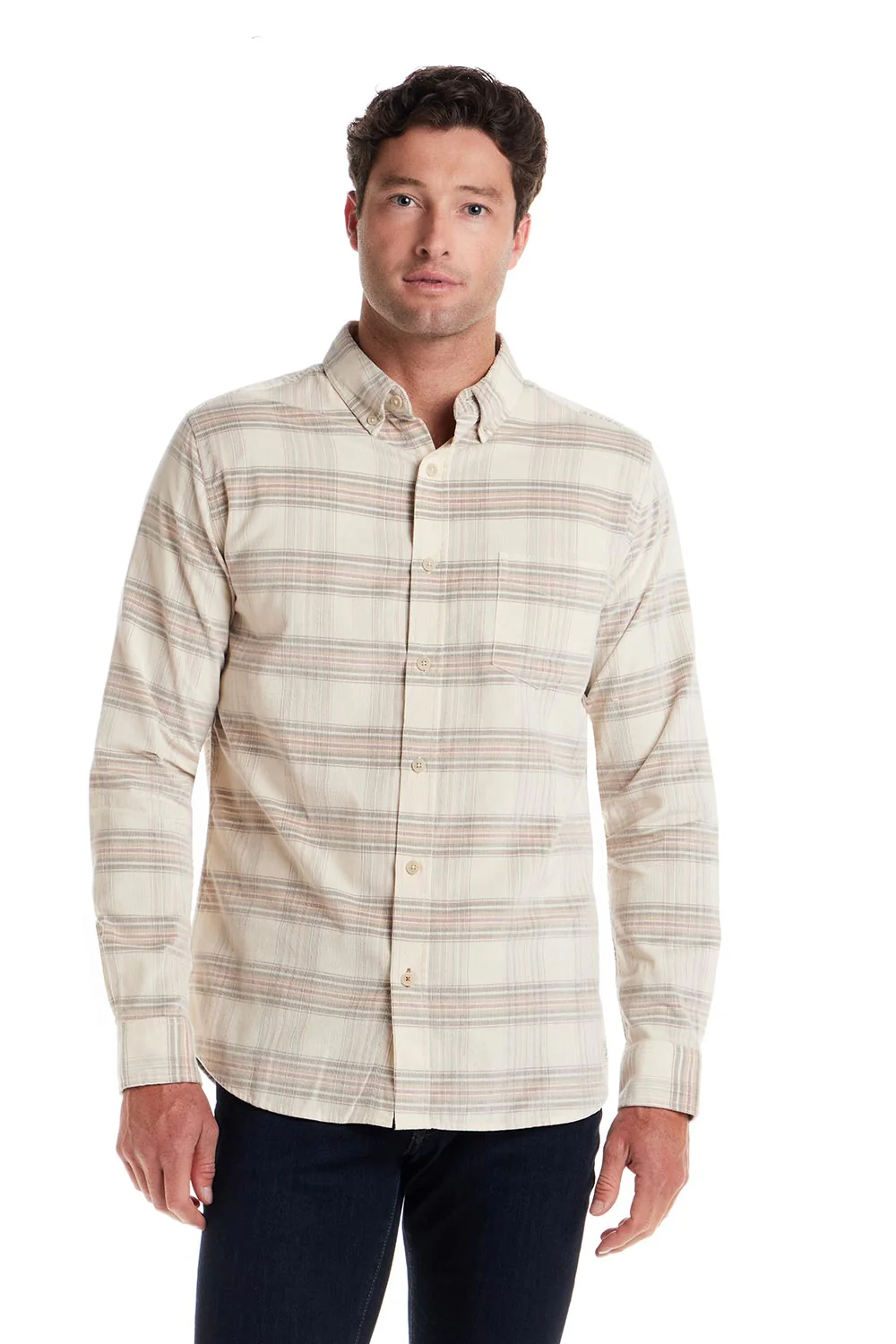 Weatherproof Vintage Corded Plaid Shirt for Men - Image 3