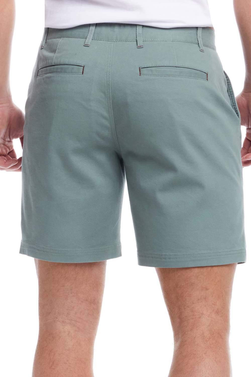 Weatherproof Vintage 8 Twill Shorts for Men in Sea Spray | S2670635GK-SEASPRAY - Image 2