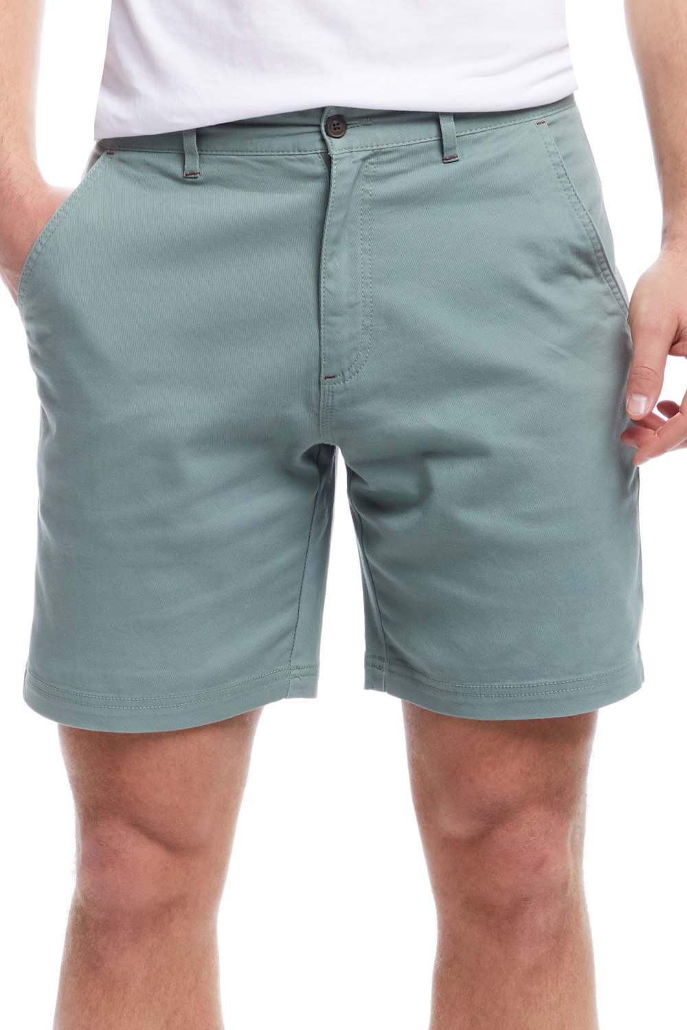 Weatherproof Vintage 8 Twill Shorts for Men in Sea Spray | S2670635GK-SEASPRAY - Image 3