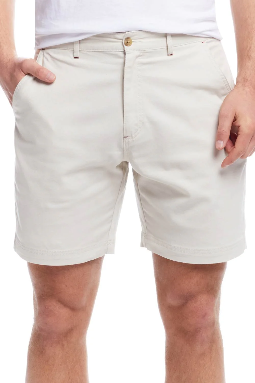 Weatherproof Vintage 8 Twill Shorts for Men in Stone | S2670635GK-STONE - Image 2