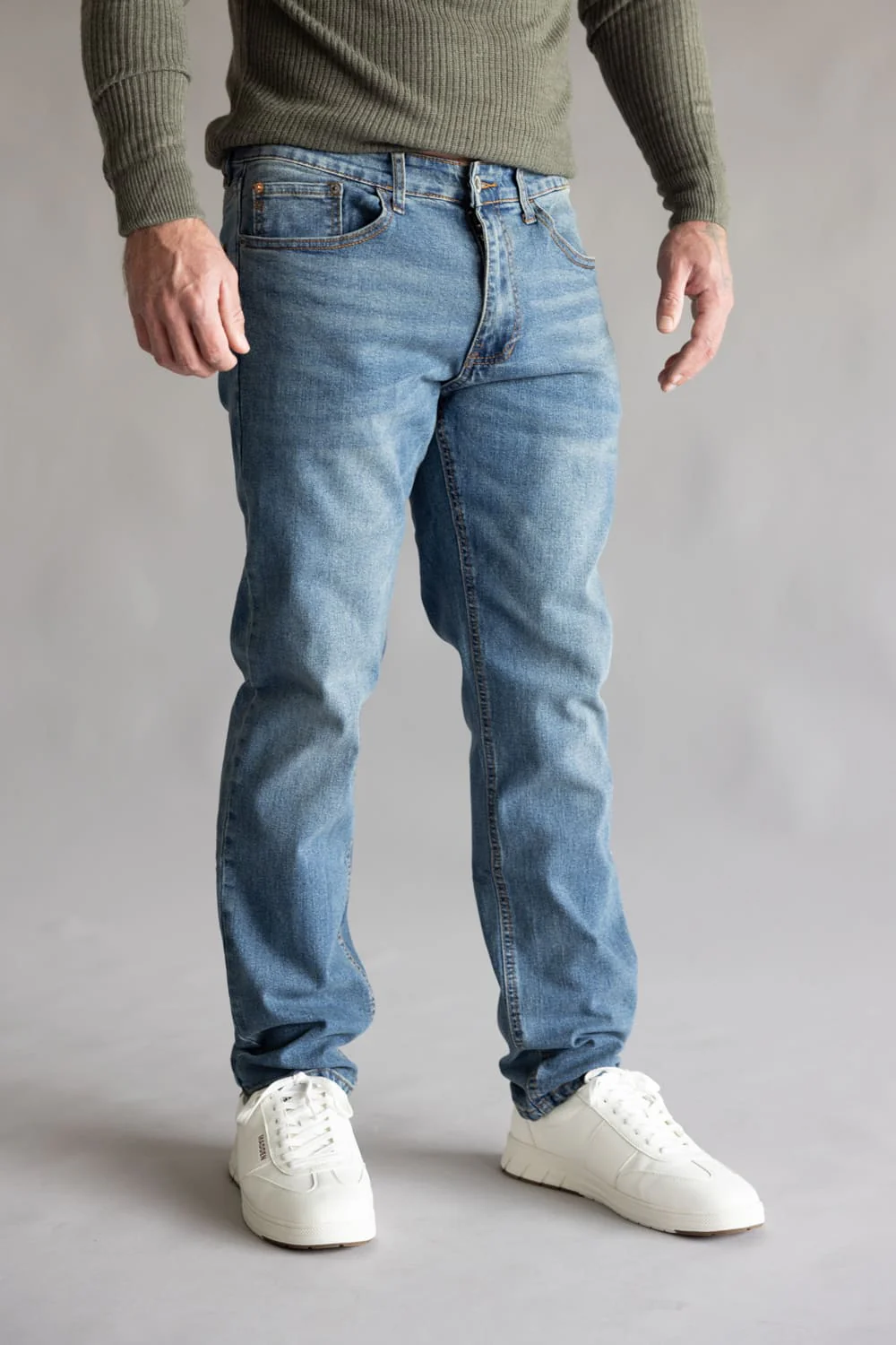Weatherproof Vintage Athletic Jeans for Men in Rainwash | WP25-96AT-RAINWASH - Image 3