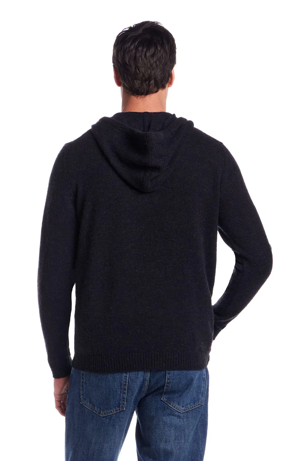 Weatherproof Vintage Boucle Hoodie Sweater for Men in Black | F2540618GK-BLACK - Image 2