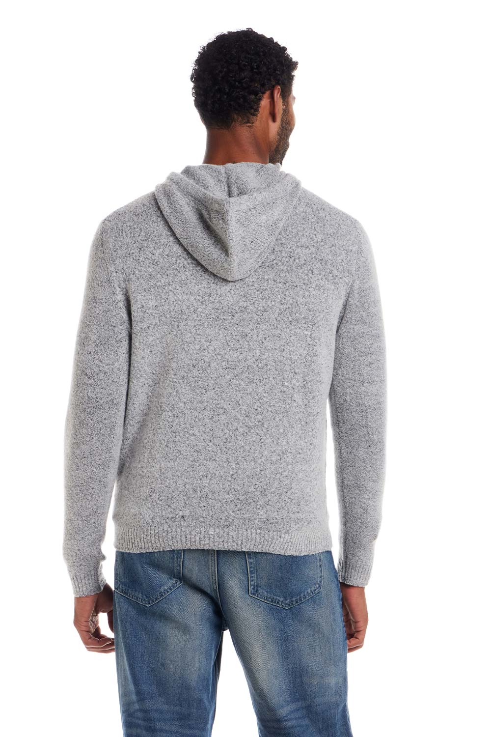 Weatherproof Vintage Boucle Hoodie Sweater for Men in Winter Sky | F2540618GK-WINTERSKY - Image 2