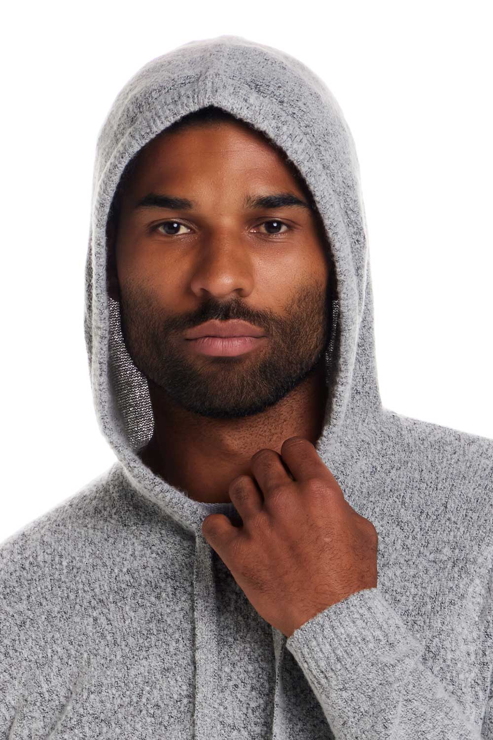 Weatherproof Vintage Boucle Hoodie Sweater for Men in Winter Sky | F2540618GK-WINTERSKY - Image 4