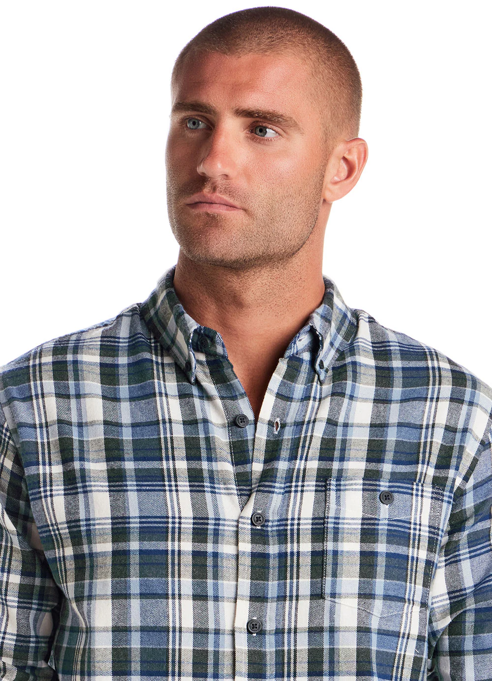 Weatherproof Vintage Brushed Flannel Shirt for Men in Blue Fusion | F2585755GK-BLUEFUSION - Image 4