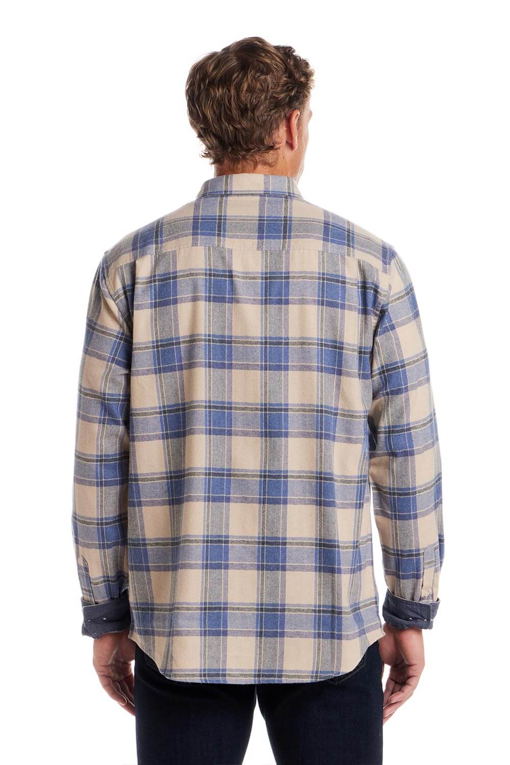 Weatherproof Vintage Brushed Flannel Shirt for Men in Dusk Blue | F2585572GK-DUSKBLUE - Image 3