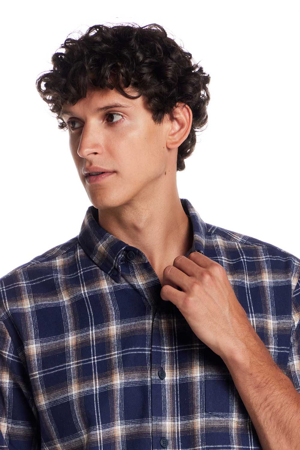 Weatherproof Vintage Brushed Flannel Shirt for Men in Ocean Cavern | F2585572GK-OCEANTAVERN - Image 3