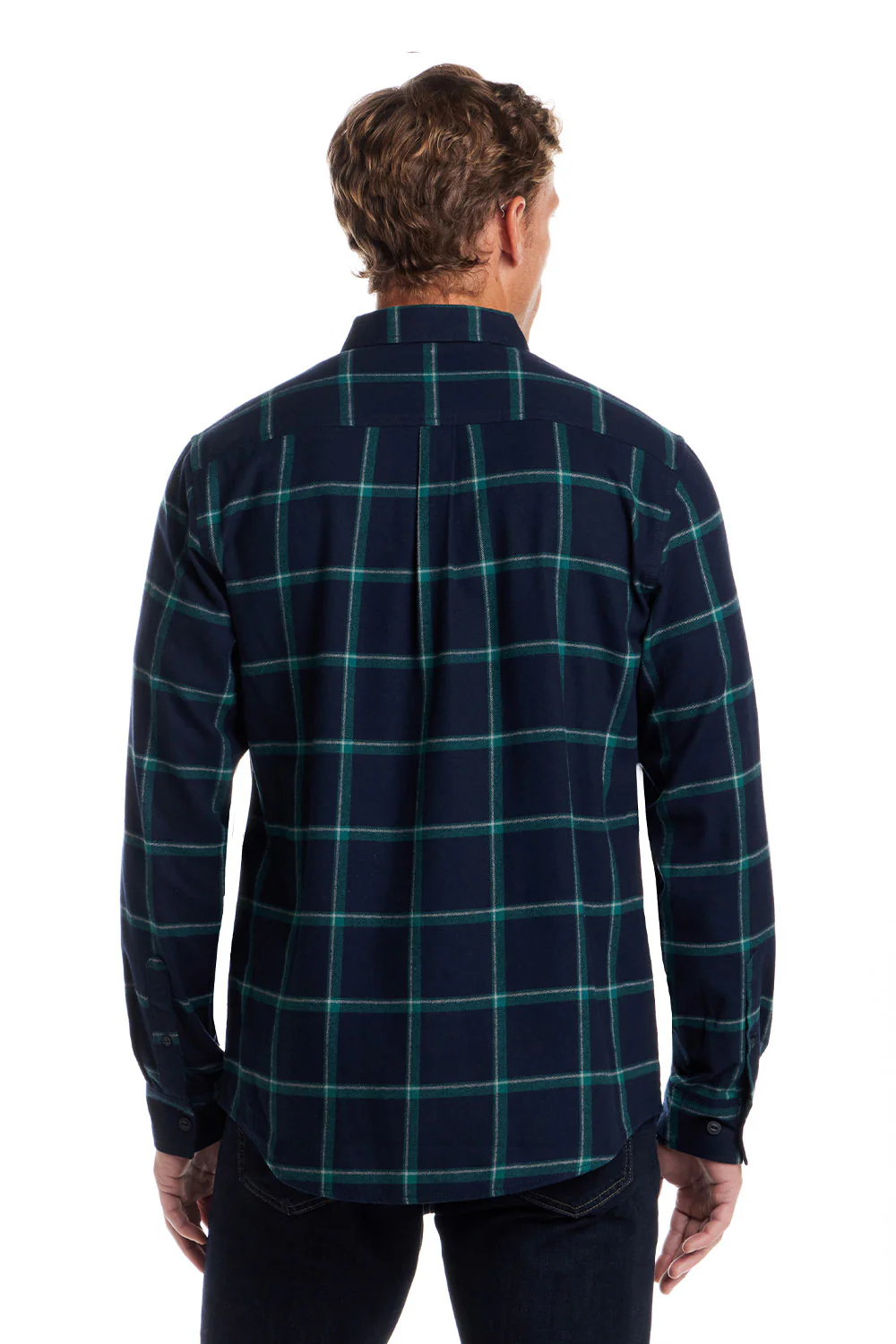 Weatherproof Vintage Brushed Flannel Shirt for Men in True Navy | F2585217GK-TRUENAVY - Image 3