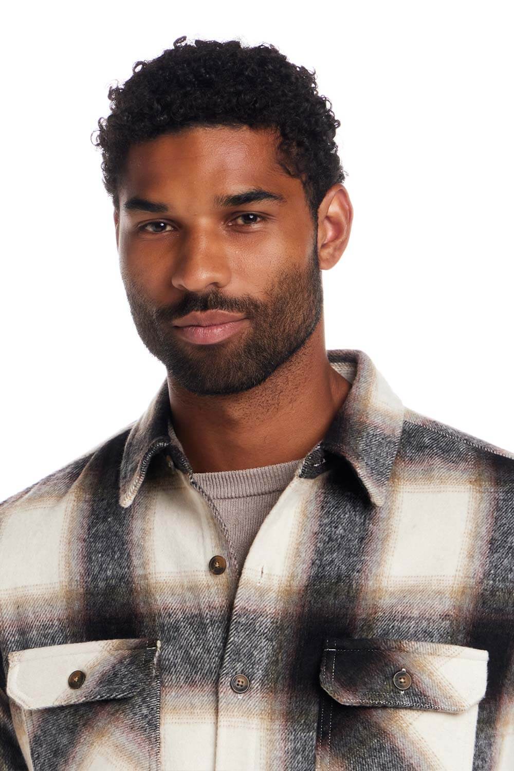 Weatherproof Vintage Brushed Unlined Shirt Jacket for Men in Chocolate Cream | F2570663GK-CHOCCREAM - Image 4
