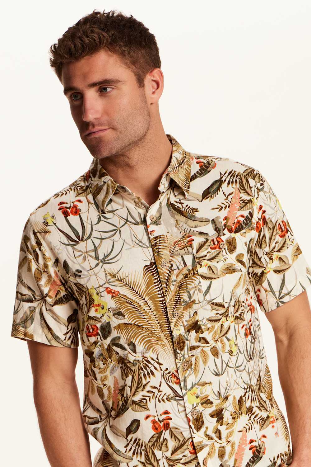 Weatherproof Vintage Camp Collar Printed Shirt for Men - Image 2