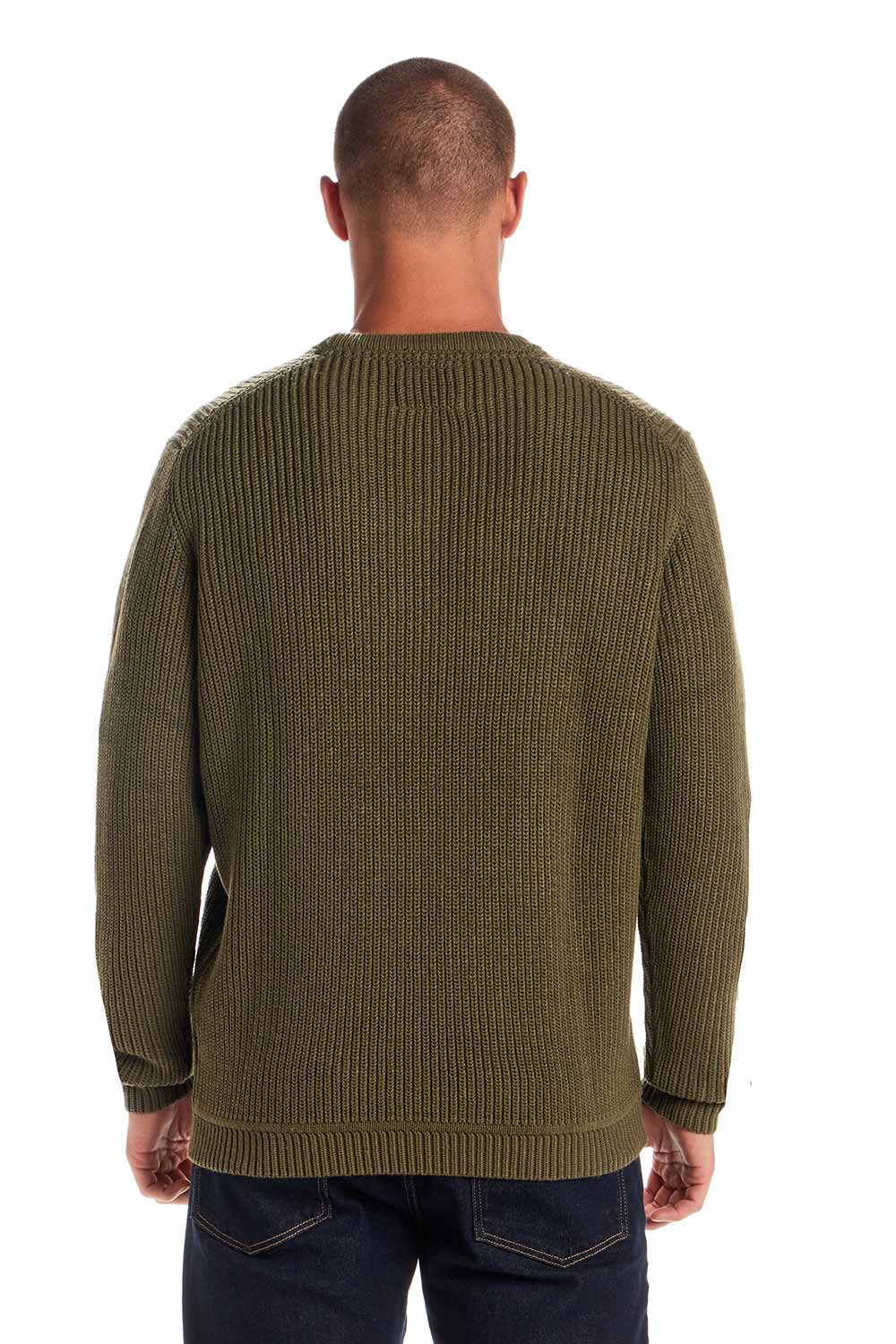 Weatherproof Vintage Cardi Stitch Sweater for Men in Moss | F2540228GK-WINTERMOSS - Image 2
