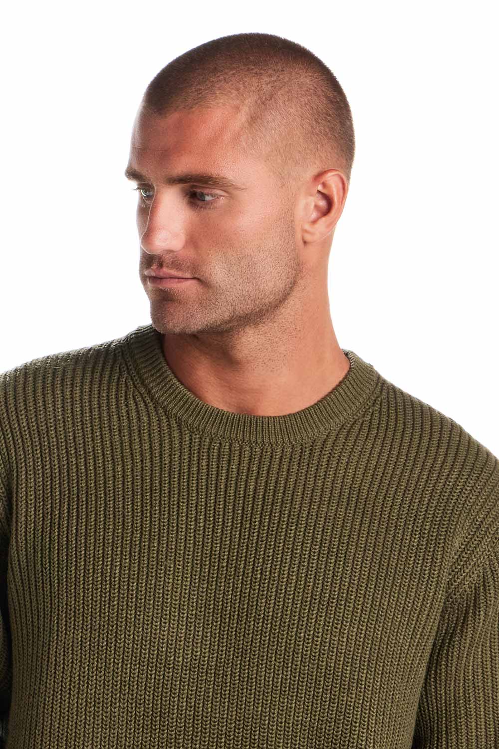 Weatherproof Vintage Cardi Stitch Sweater for Men in Moss | F2540228GK-WINTERMOSS - Image 3