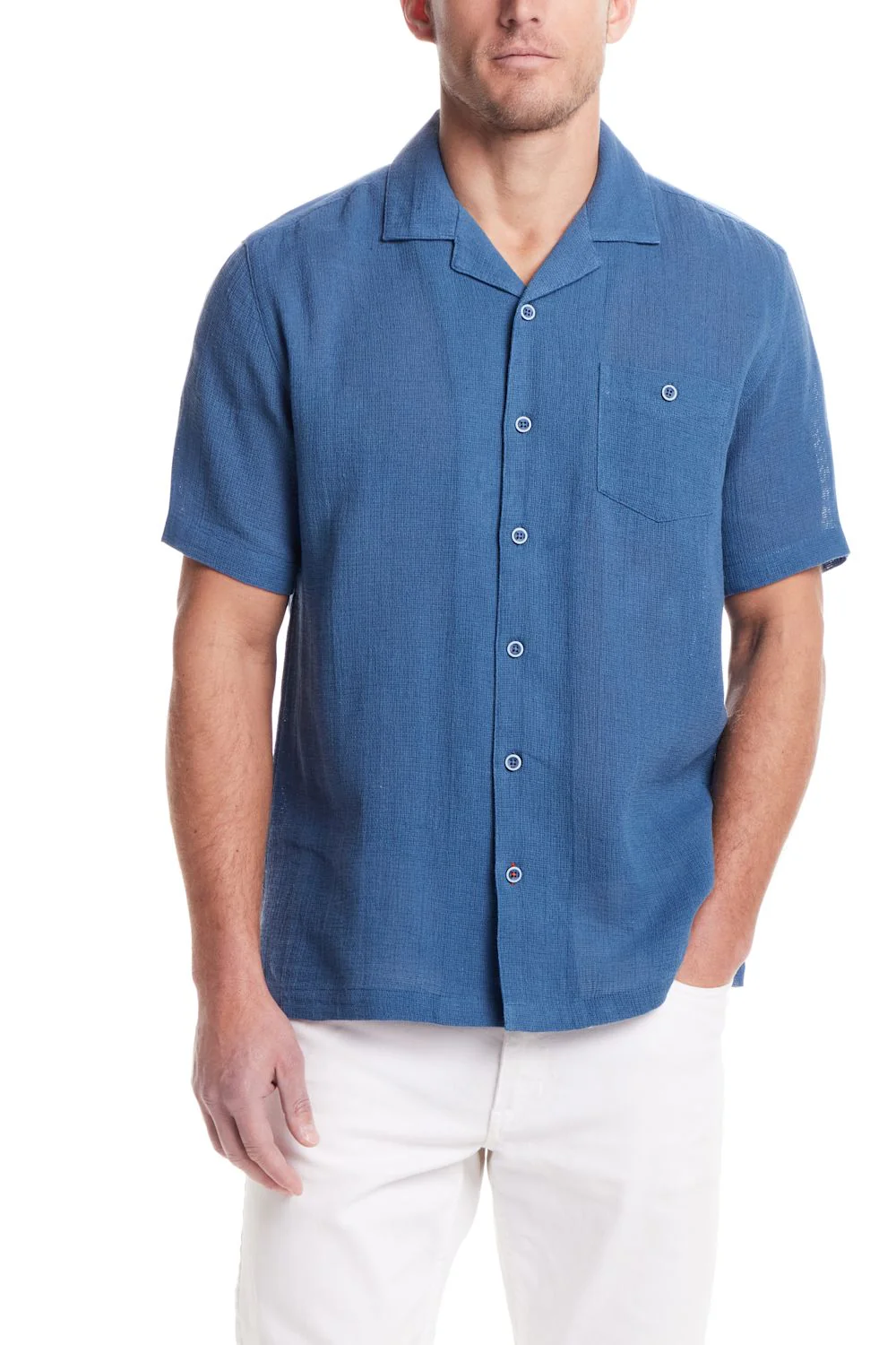 Weatherproof Vintage Cotton Airtex Shirt for Men - Image 2