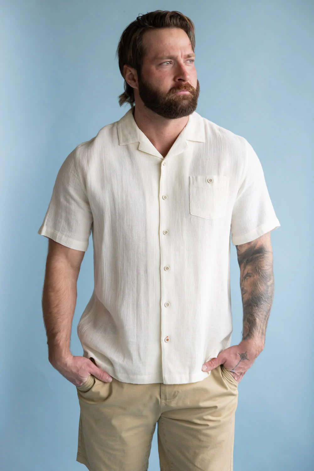 Weatherproof Vintage Cotton Airtex Shirt for Men - Image 3