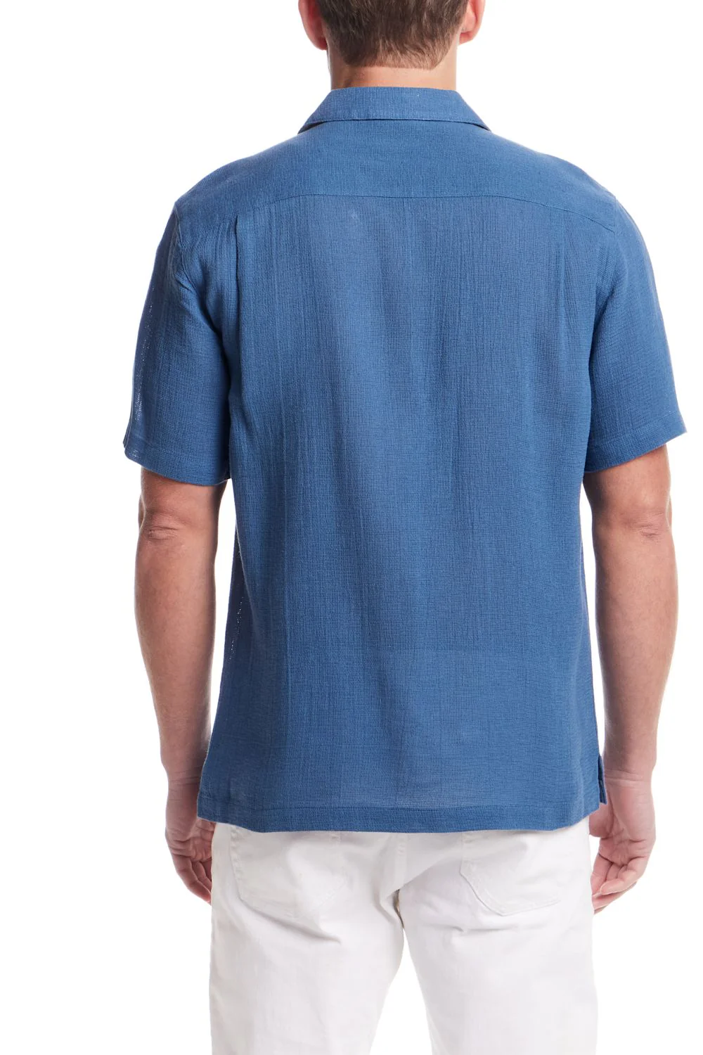 Weatherproof Vintage Cotton Airtex Shirt for Men in Blue Ashes | S2684499GK-BLUEASHES - Image 3