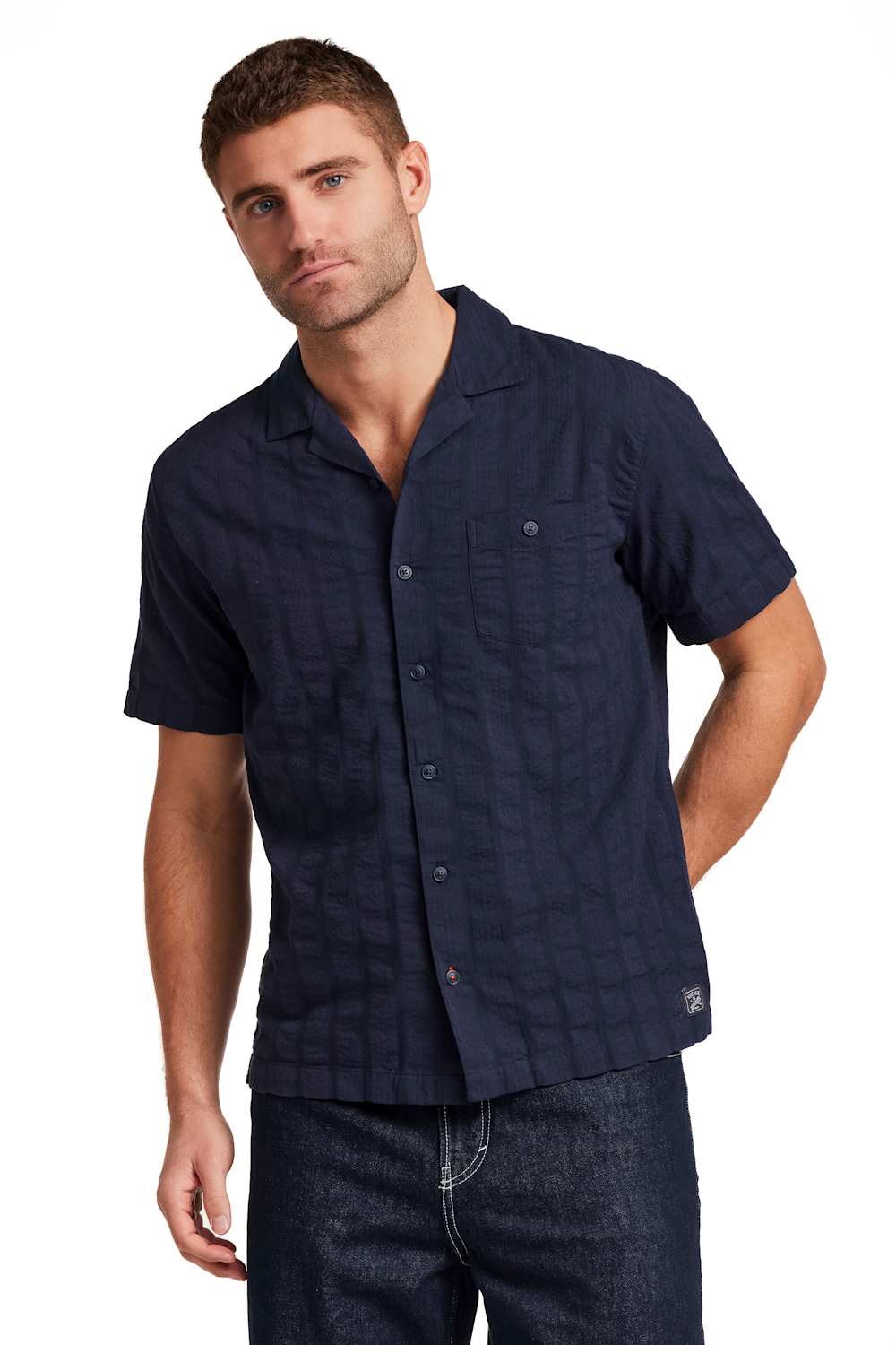 Weatherproof Vintage Dobby Seersucker Shirt for Men - Image 2