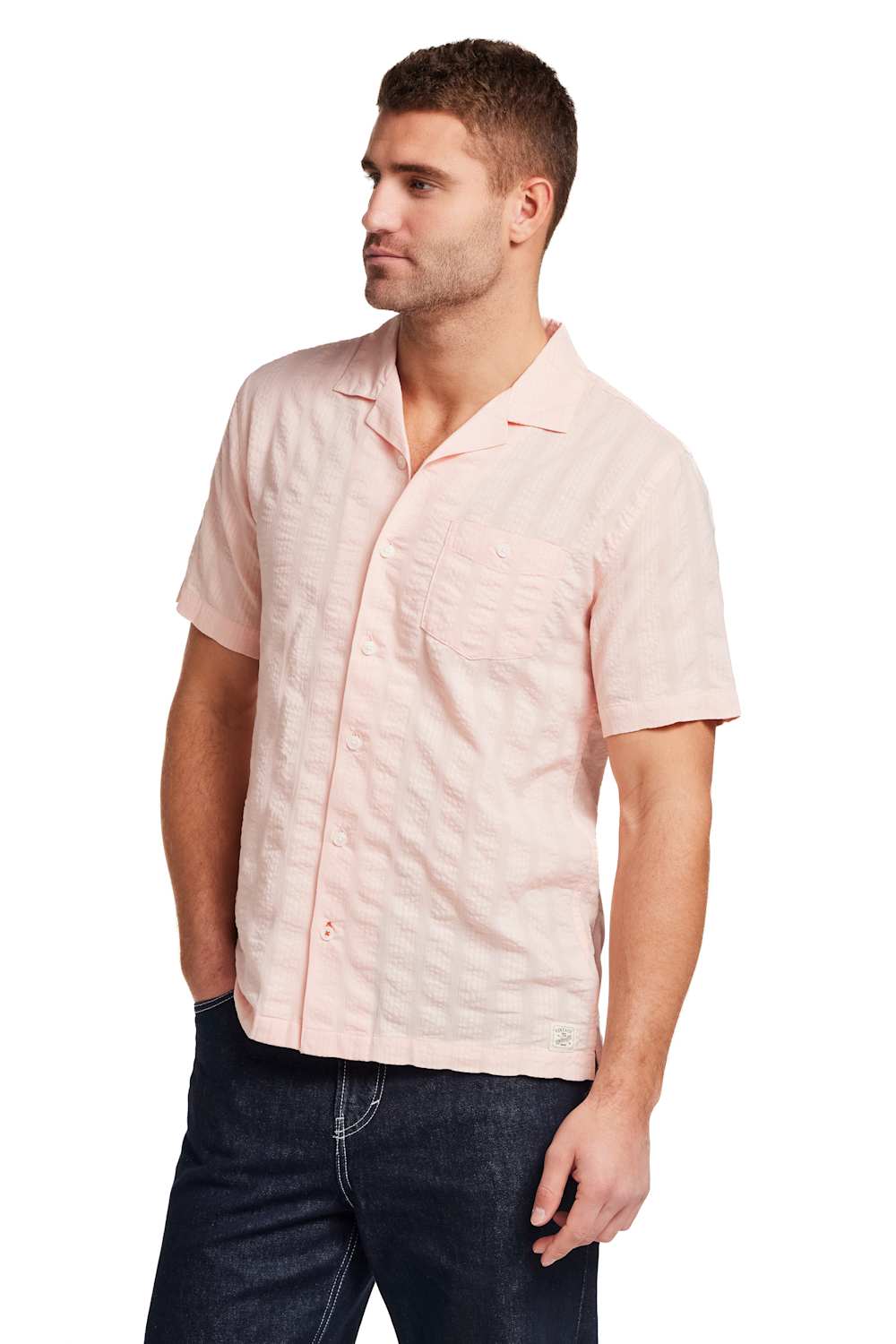 Weatherproof Vintage Dobby Seersucker Shirt for Men - Image 3