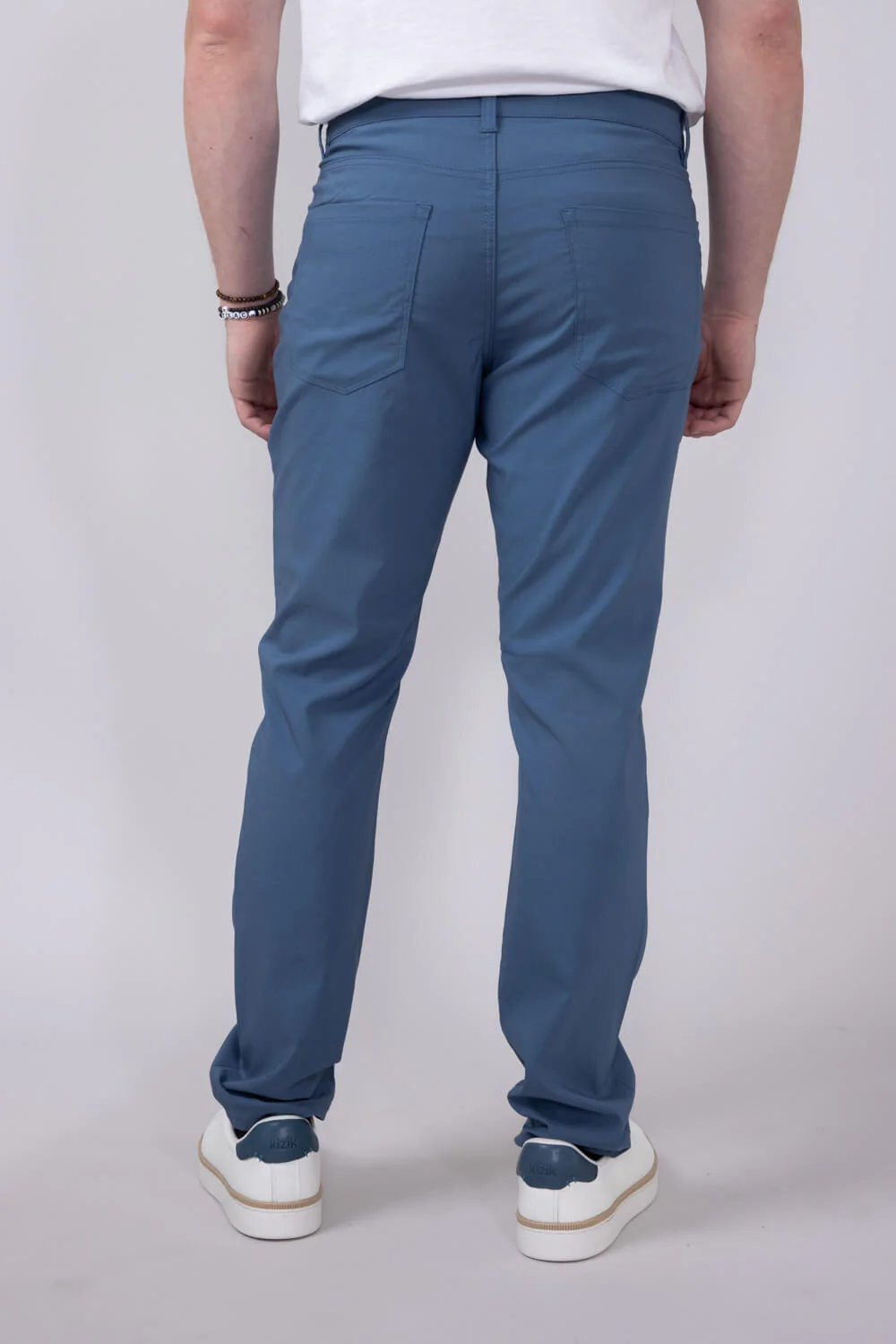 Weatherproof Vintage Faille 5 Pocket Pants for Men in Blue Stone | W5S901-432-BLUESTONE - Image 3
